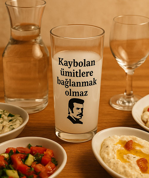 Rakı Bardağı Baskı